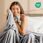 Fleece Blanket Luxury Microplush (King / 03 - Light Grey)