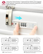 28 Inch Expandable Checked Luggage (Smoke White / 28 Inch EXT)