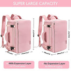 Travel Backpack for Women (Pink / Large)