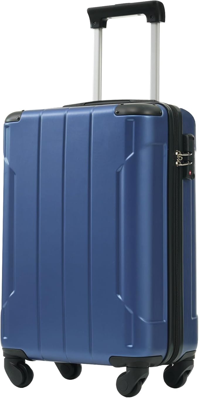 Merax Carry-On Luggage 22x14x9 airline approved, Hardshell ABS Suitcase by Merax