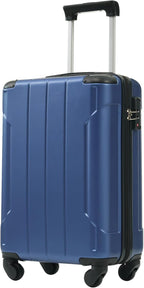 Merax Carry-On Luggage 22x14x9 airline approved, Hardshell ABS Suitcase by Merax