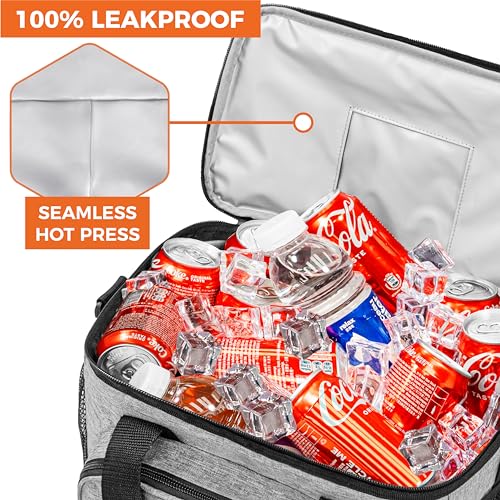 Soft Cooler Bag (Heather Gray / 30 Cans)