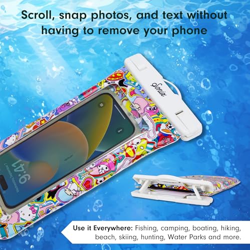 x Sanrio Waterproof Phone Pouch (Hello Kitty and Friends Stickers)