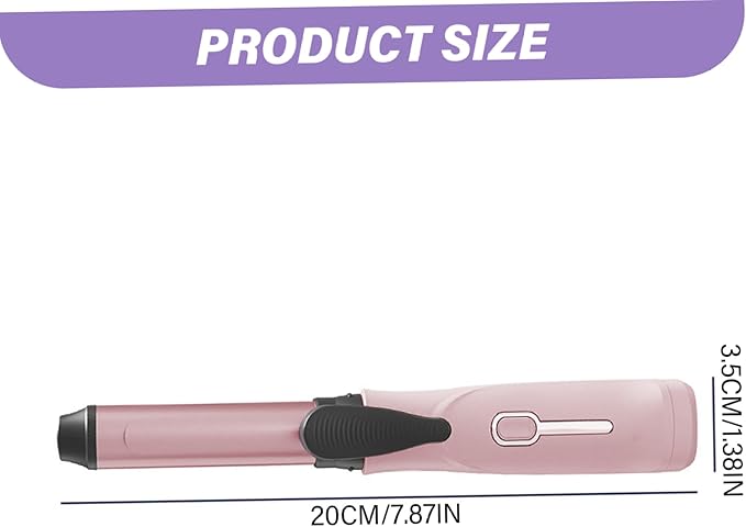 Curling Iron, Rechargeable Wireless Mini Travel Size Curling Wand with 3 Temperature Settings, Styling Tools & Appliances for Short Hair Styling