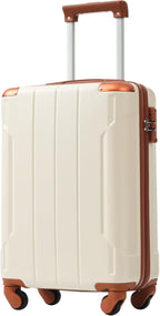 Merax Carry-On Luggage 22x14x9 airline approved, Hardshell ABS Suitcase by Merax