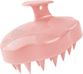 URTHEONE Hair Scalp Massager Shampoo Brush,Soft Silicone Hair Brush for Wet Dry Oily Curly Straight Thick Thin Rough Long Short Natural Men Women Kids Pets Hair Care Tools(Salmon Pink)