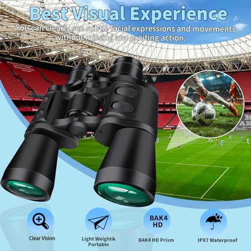 20X50 Binoculars for Adults High Powered (20x50 Black)