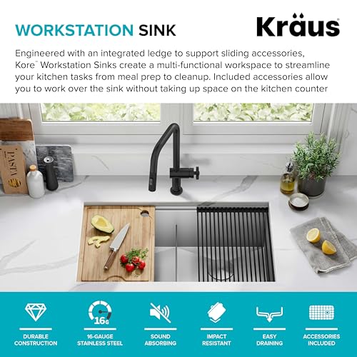 Stainless Steel 33 in Double Bowl Undermount Kitchen Sink KWU112 (Stainless Steel / 33 inch / Double Bowl Sink)