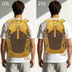 Hiking Backpack 30L Foldable Travel Daypack For Women Men (Yellow / 30L)