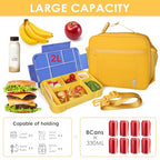 NOL Kids Lunch Bag (Earth-yellow / Horizontal (7 Liters))
