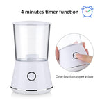 Face Mask Machine, Fruit Vegetable Collagen Mask Make Machine Mini DIY Automatic Facial Cream Making With 16Pcs Mask Making Collagen Capsules (White)