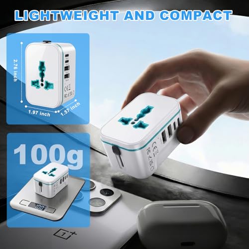 Universal Travel Adapter Worldwide (WHITE)