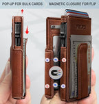 Airtag Wallet for Men (Brick Brown036)