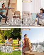 Women Weekender Travel Duffle Bag (12-Leopard Print / Large)