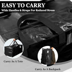 4 Pcs 24 Gallon Extra Large Moving Bags Heavy Duty Storage Bag (24 Gallon / Black)