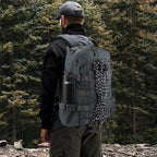 25L Hiking Backpack Small Tactical Backpack Daypack Camping Trekking Hunting Molle Pack for Men Women (Grey)