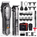 Professional Hair Clippers for Men Beard Trimmer Clippers Set Waterproof T (Grey)