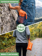 Hooded Rain Poncho for Adults (Orange-basic)