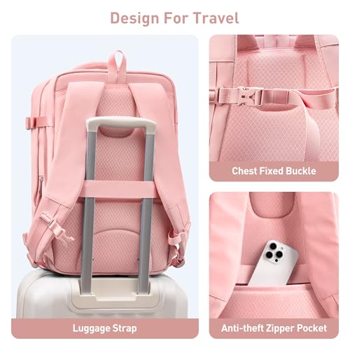 Laptop Backpack for 17 Inch Laptop (Pink)