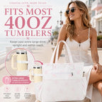 Waterproof Beach Tote Pool Bags for Women Ladies Extra Large Carry On Bag With Wet Compartment for Weekender Travel (Coquette Pink)