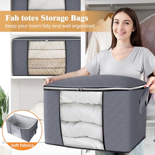 90L Clothes Storage (6 Pack-90l / Grey)