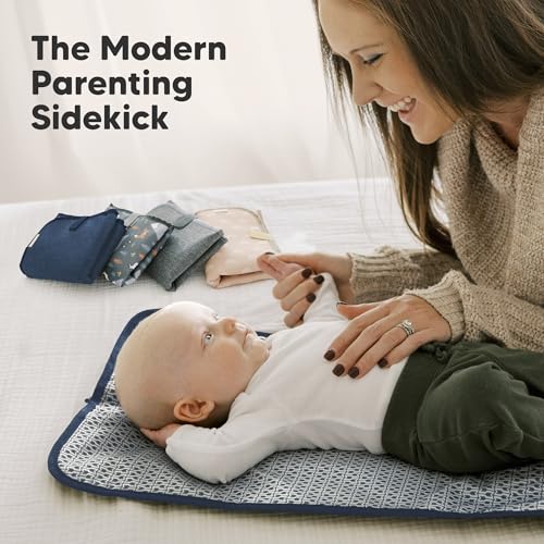 Portable Diaper Changing Pad (Navy Blue)