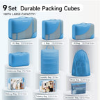 Packing Cubes for Travel (20 Azure Blue)