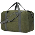 For United Airlines Foldable Carry on Bag 22x14x9 Travel Duffel Bag Packable luggage Duffle for Women and Men 40L (Army Green / 40L)