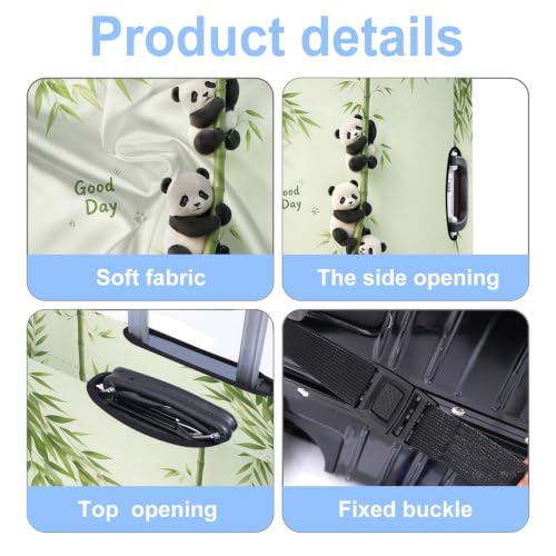 Luggage Cover Washable Suitcase Protector Anti (Panda Climb / XL(fits 32-34Inch suitcase))
