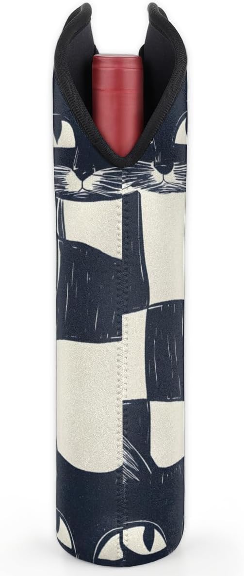 Neoprene Wine Tote, Bottle Carrier Gag Insulating Neoprene Thicker, Insulated - Image 6