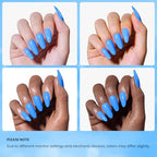 Beetles Blue Gel Polish (D - Creme Blue | Coastal Holiday Bliss)