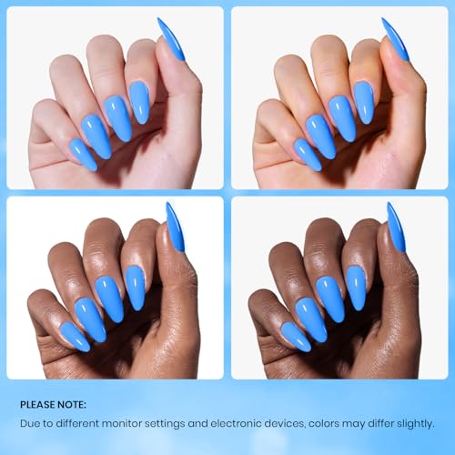 Beetles Blue Gel Polish (D - Creme Blue | Coastal Holiday Bliss)