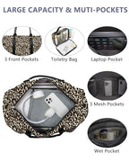 Women Weekender Travel Duffle Bag (11-Cheetah Print / Large)
