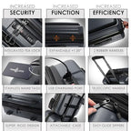 4 Piece Luggage Sets with Spinner Wheels (4 Piece Set (20/24/28) / Grey)