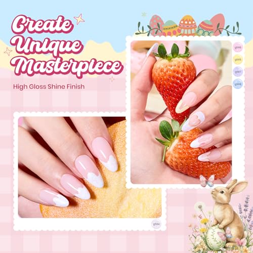 Beetles Pastel Gel Nail Polish Set (A - Pink Yellow Blue | Easter Pastel Whip)