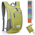 10L 15L Hiking Backpack Lightweight Packable Hiking Daypack Small Travel Outdoor Foldable Shoulder Bag (Light Green / 10L)