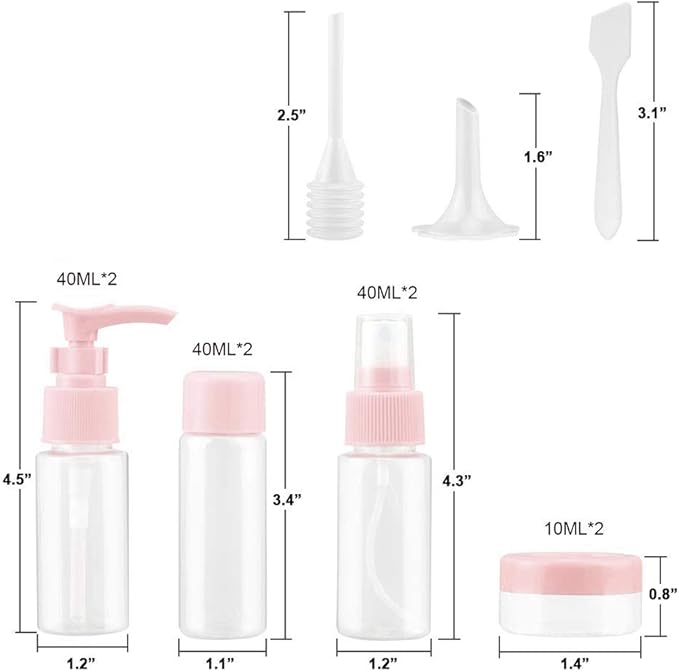 Vitog Travel Bottles Kit, TSA Approved Leak Proof Portable Toiletry Containers - Image 2