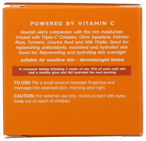 Skin Moisturizer with Vitamin C (1.7 Ounce (Pack of 1) / Crème Riche)