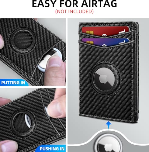 Airtag Wallet for Men (Black092)