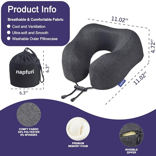 Neck Pillow for Travel (Black)