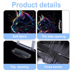 Neon Cat Luggage Cover Washable Suitcase Protector Anti (Neon Cat / XL(32-34inch suitcase))