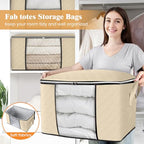 90L Clothes Storage (4 Pack-90l / Beige)