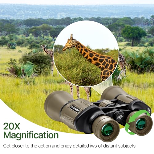 20x50 High Powered Binoculars for Adults (Mud)