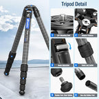 LS 365CX Professional Camera Tripod (60” Travel Tripod, Max Load 44LB)
