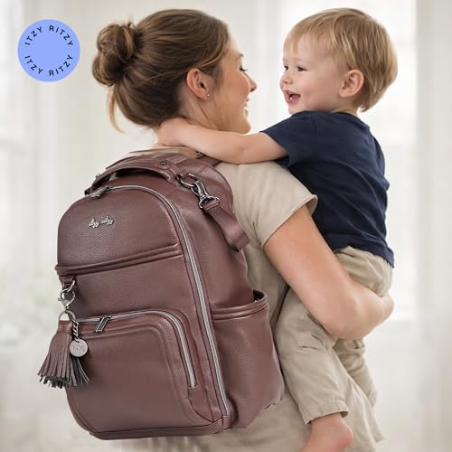 Boss Plus Large Diaper Bag Backpack with 19 Pockets (Espresso)