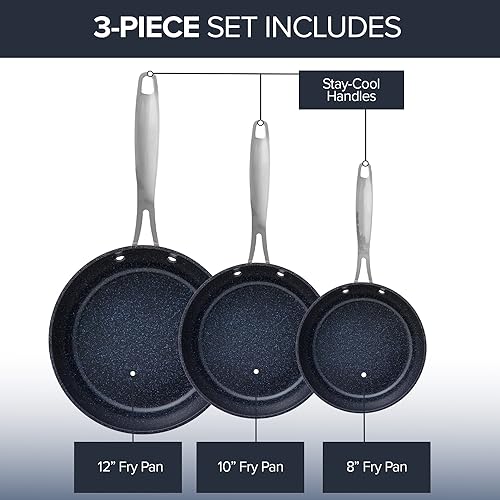 3 Piece Fry Pan Set (3 PC / Cool Gray)
