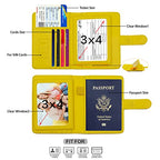 RFID Passport Holder for Travel Women (Yellow)