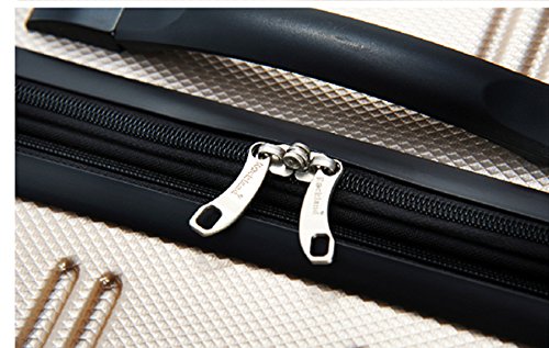 Melbourne Hardside 2 Piece Expandable Spinner Wheel Luggage Set (Champagne / 2 Piece (20"/28"))
