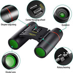 12X25 Small Pocket Binoculars Compact for Adults (12X25 / Black)