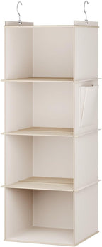 YOUDENOVA Hanging Closet Organizer, 4-Shelf Closet Hanging Storage Shelves - Image 8